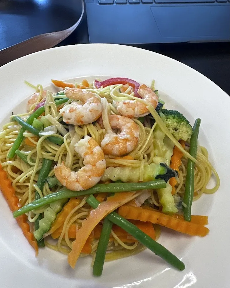Nouilles Légumes Crevettes